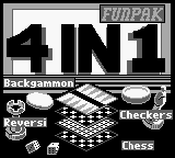4-in-1 Funpak: Volume II title screen for GameBoy